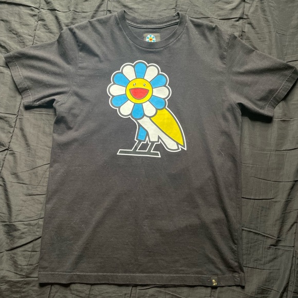 OVO x MURAKAMI Flower Owl T-Shirt Size L - Picture 2 of 7